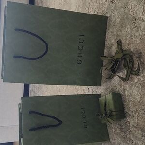 Set Of Gucci Shopping Bags